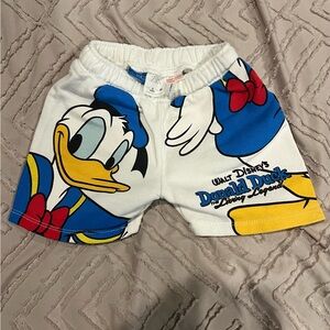 Zara Kids Donald Duck Shorts - White, Blue, Yellow, Red